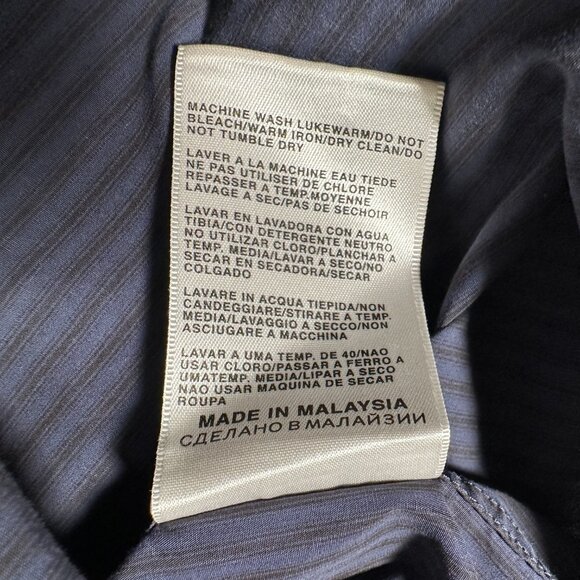 Boss Hugo Boss Shirt Men Size M Blue Stripes Long Sleeve 100% Cotton Button Down - Picture 6 of 8